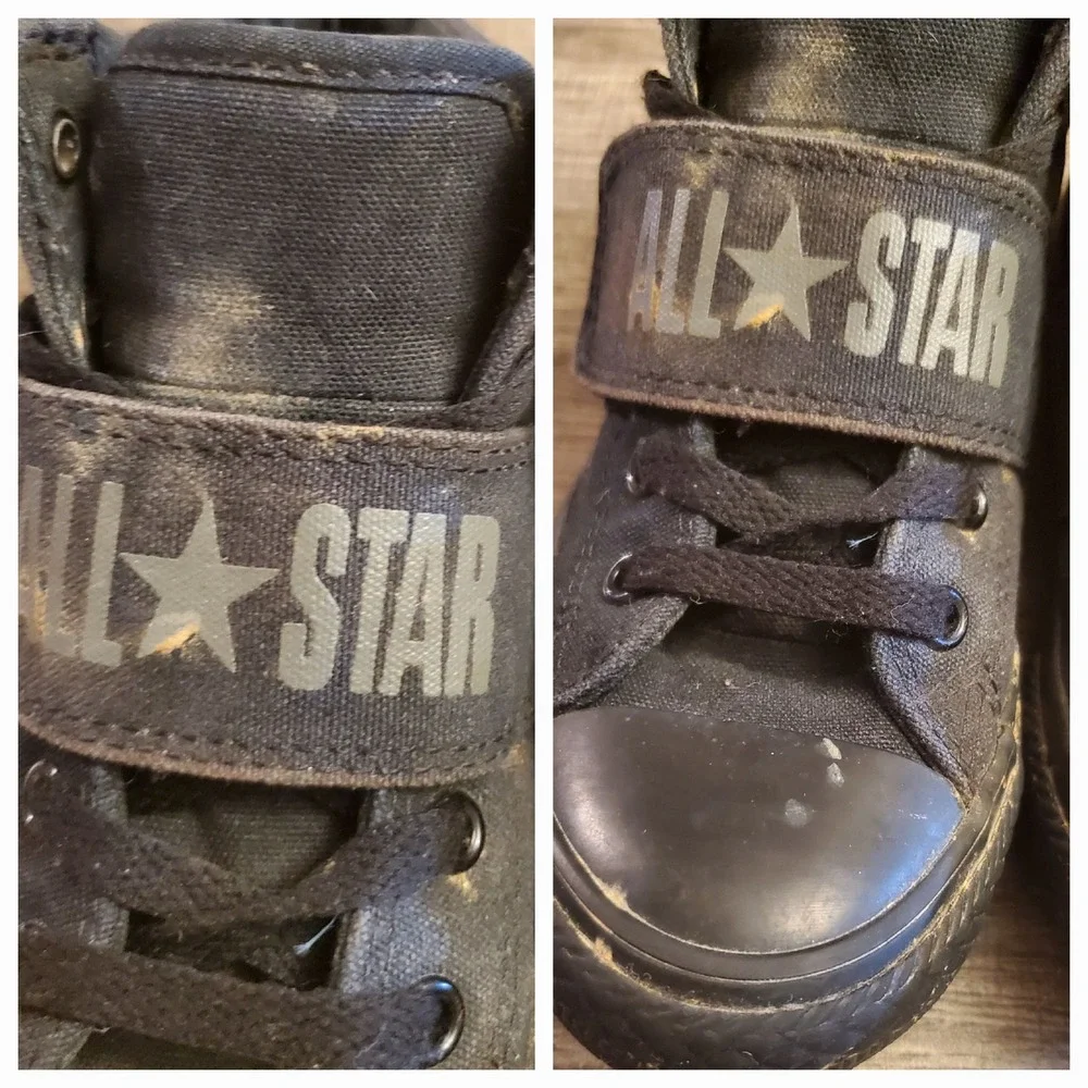 Converse All Star Mid Sneakers Youth Size‎ 1 Black